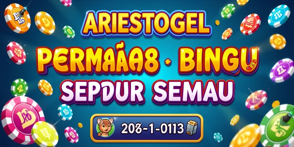 Tampilan utama gameplay Bingo di ARIESTOGEL yang seru.