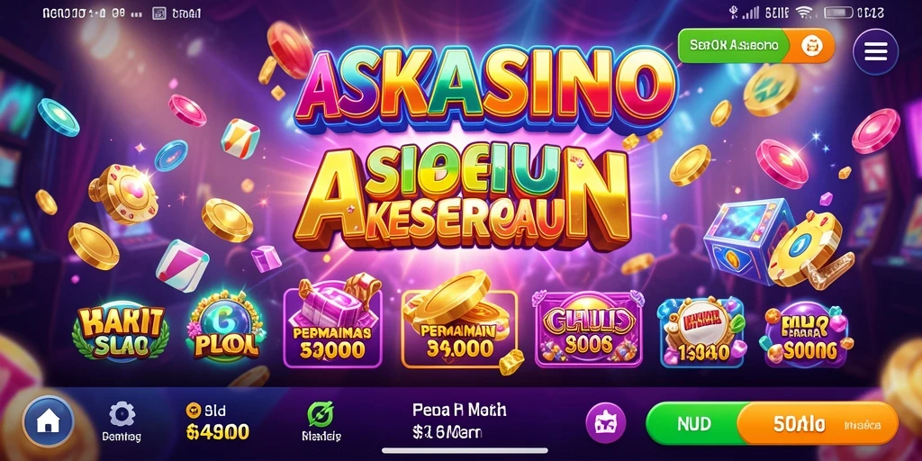 Gameplay menarik ASKASINO dengan berbagai tema slot.