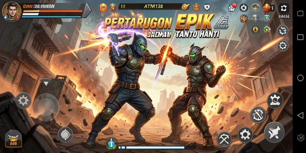 Tampilan gameplay ATM138 yang penuh aksi dan tantangan.