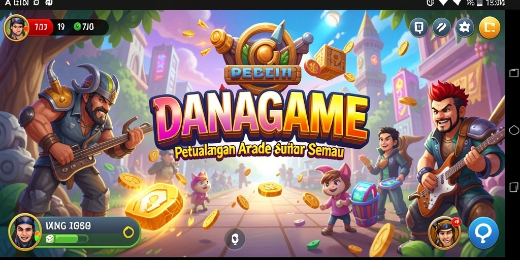 Tampilan gameplay seru dari DANAGAME yang penuh tantangan dan keseruan.
