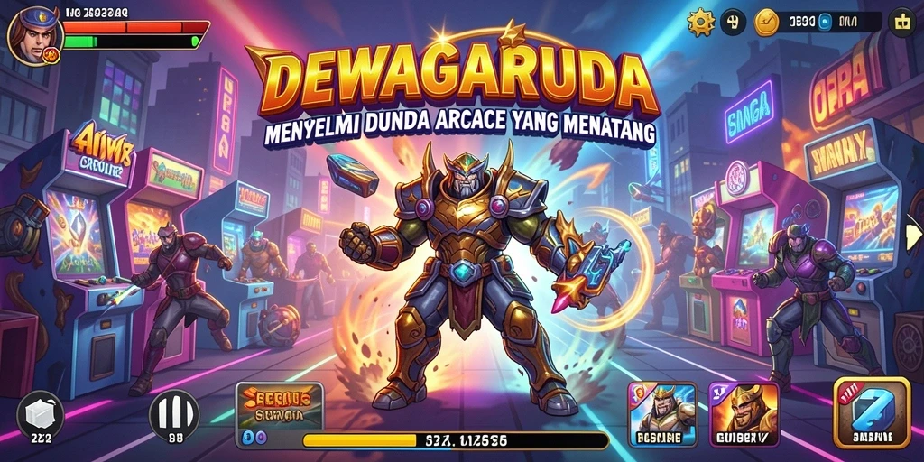 Tampilan gameplay seru DEWAGARUDA yang penuh tantangan.