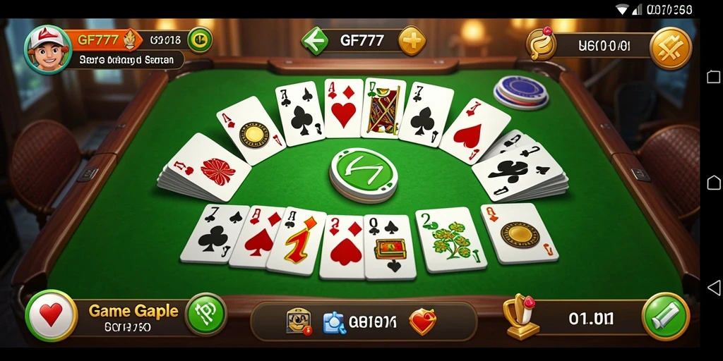 Tampilan gameplay Gaple yang seru dan interaktif.