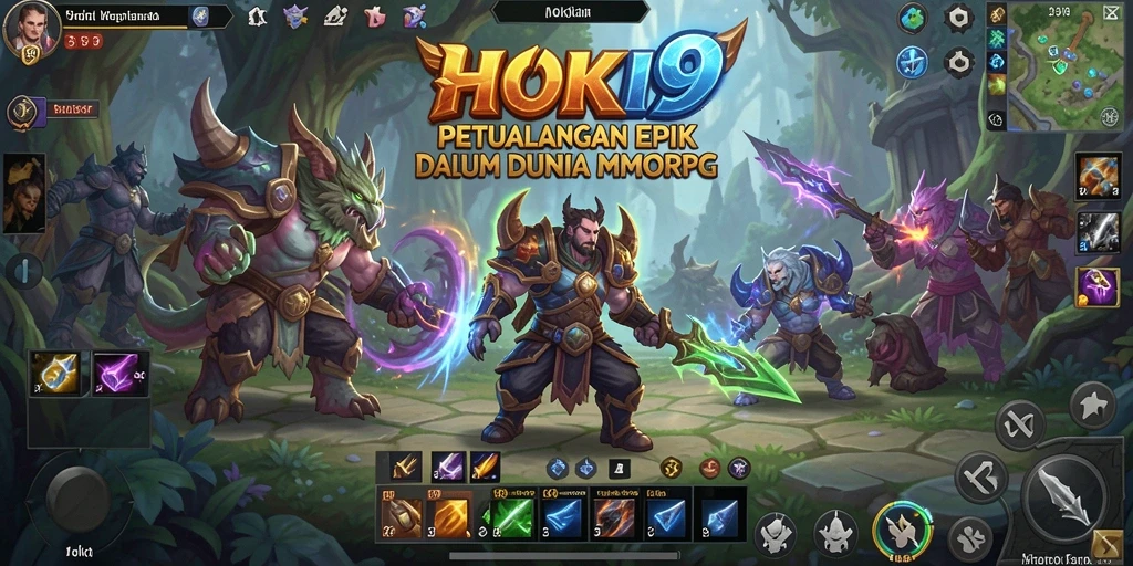 Menampilkan aksi pertarungan yang intens di dunia fantasi HOKI9.