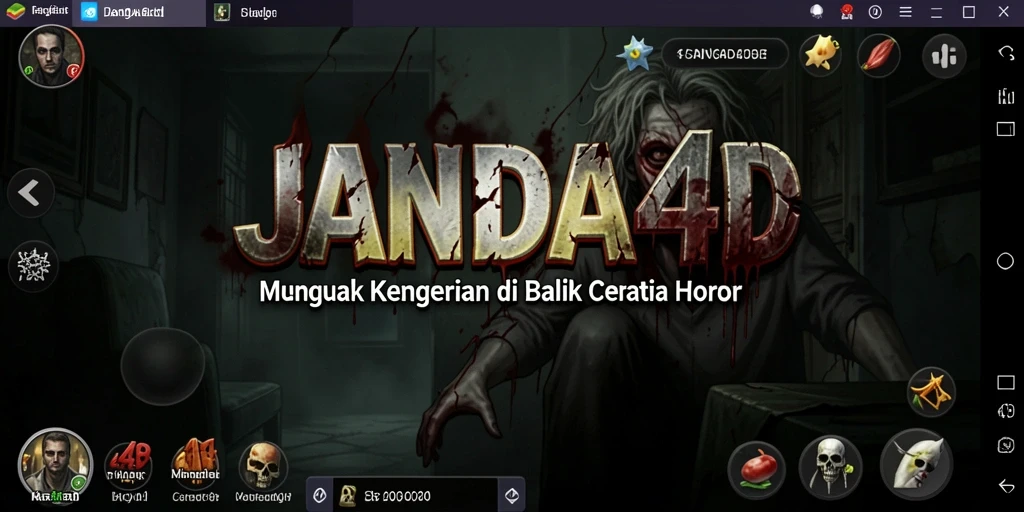 Gameplay JANDA4D menampilkan momen-momen menegangkan yang penuh kengerian.