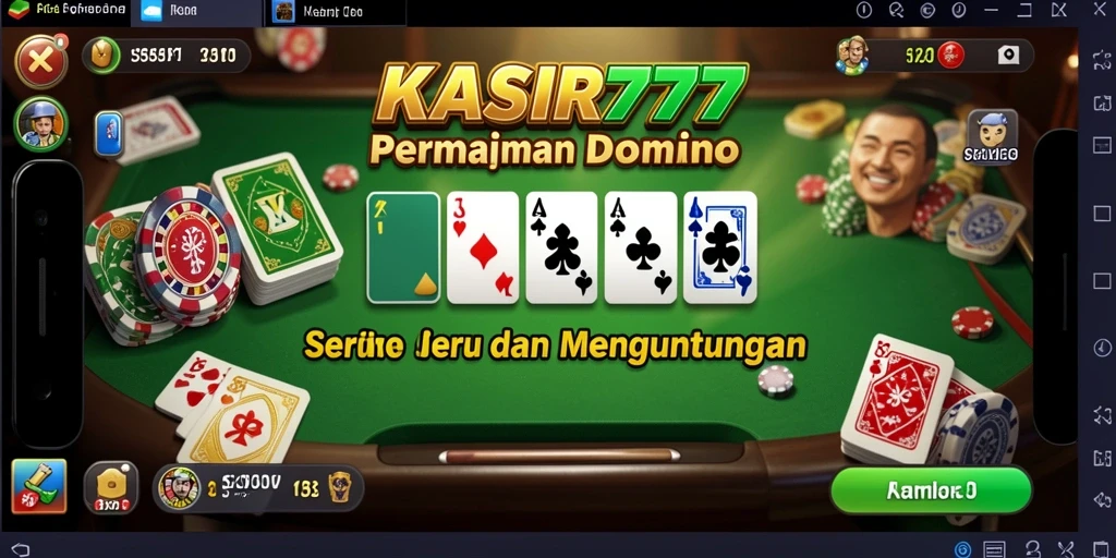 Screenshot gameplay KASIR777 dengan tampilan domino yang menarik.