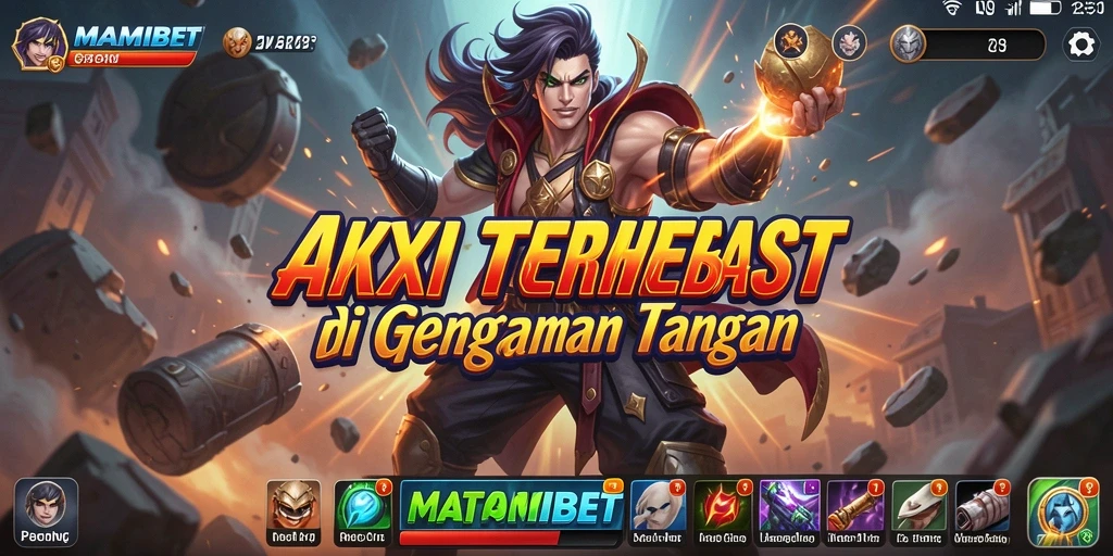 Screenshot MAMIBET menunjukkan aksi pertempuran mendebarkan.