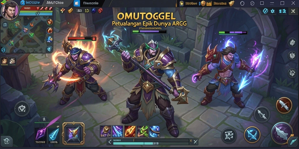 Screenshot gameplay menampilkan pertempuran seru dalam dunia ARPG.