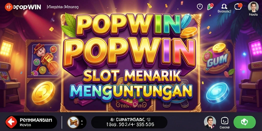 Tampilan gameplay POPWIN yang menegangkan dan penuh warna.