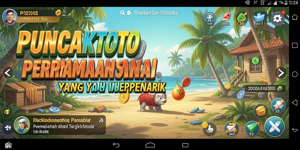 Tampilan gameplay menarik PUNCAKTOTO yang penuh warna.